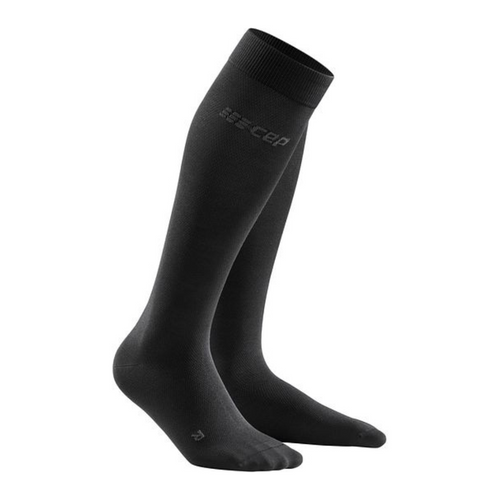 Recovery Socks: Unisex Black-Grey Compression Socks